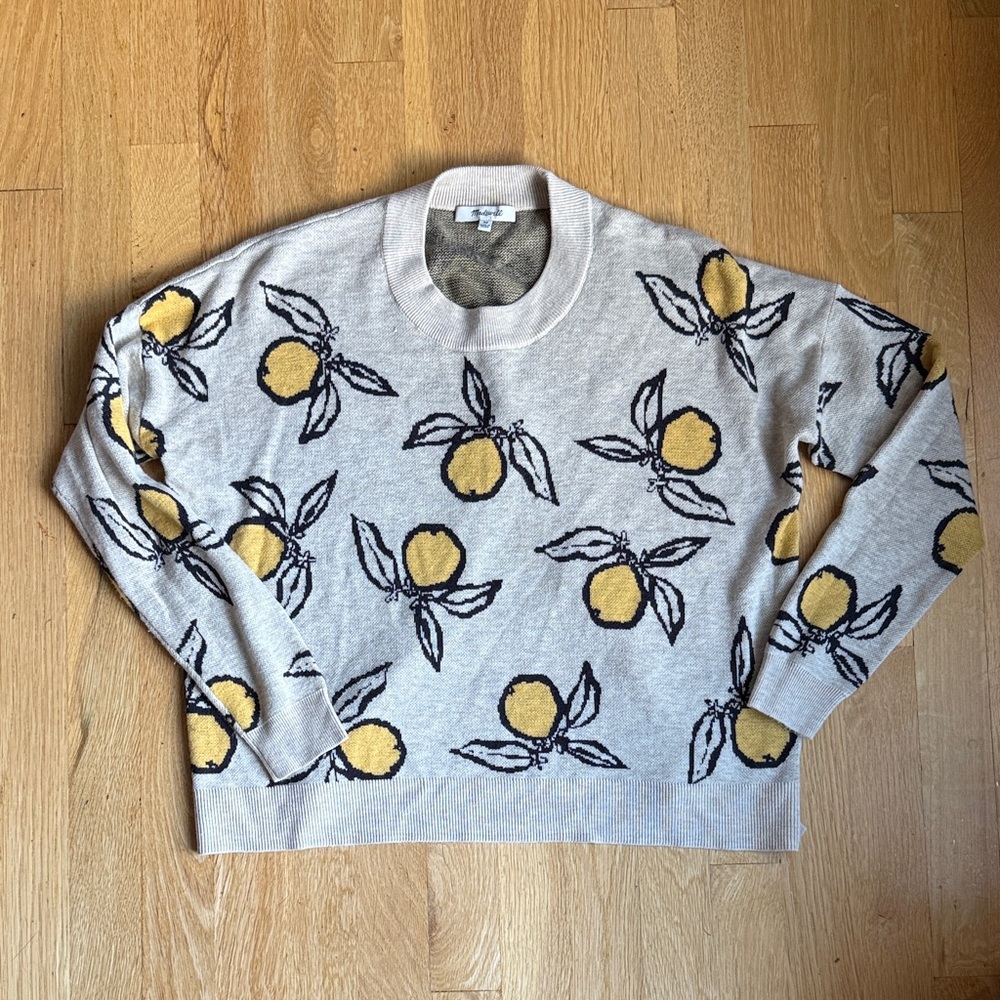 Madewell Lemon Pattern Sweater